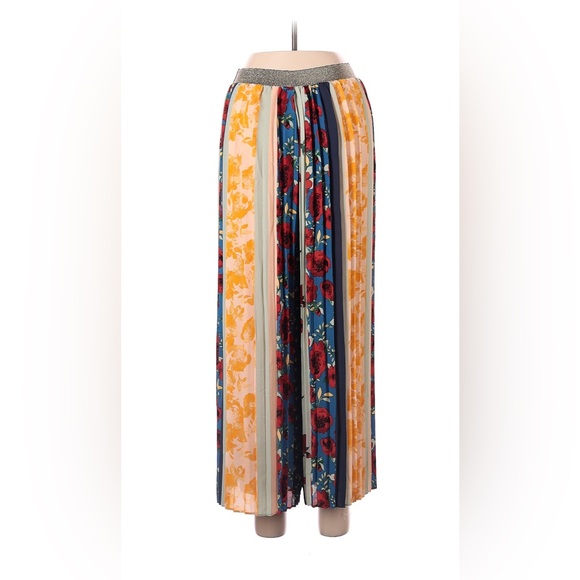 Anthropologie Floral Striped Maxi Skirt - Picture 4 of 5